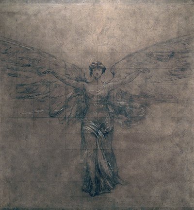 The Art - Cartoon for the Transfer of the Grand Drape of the Municipal Theater of Rio de Janeiro by Eliseu Visconti
